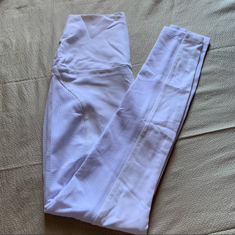 White workout leggings